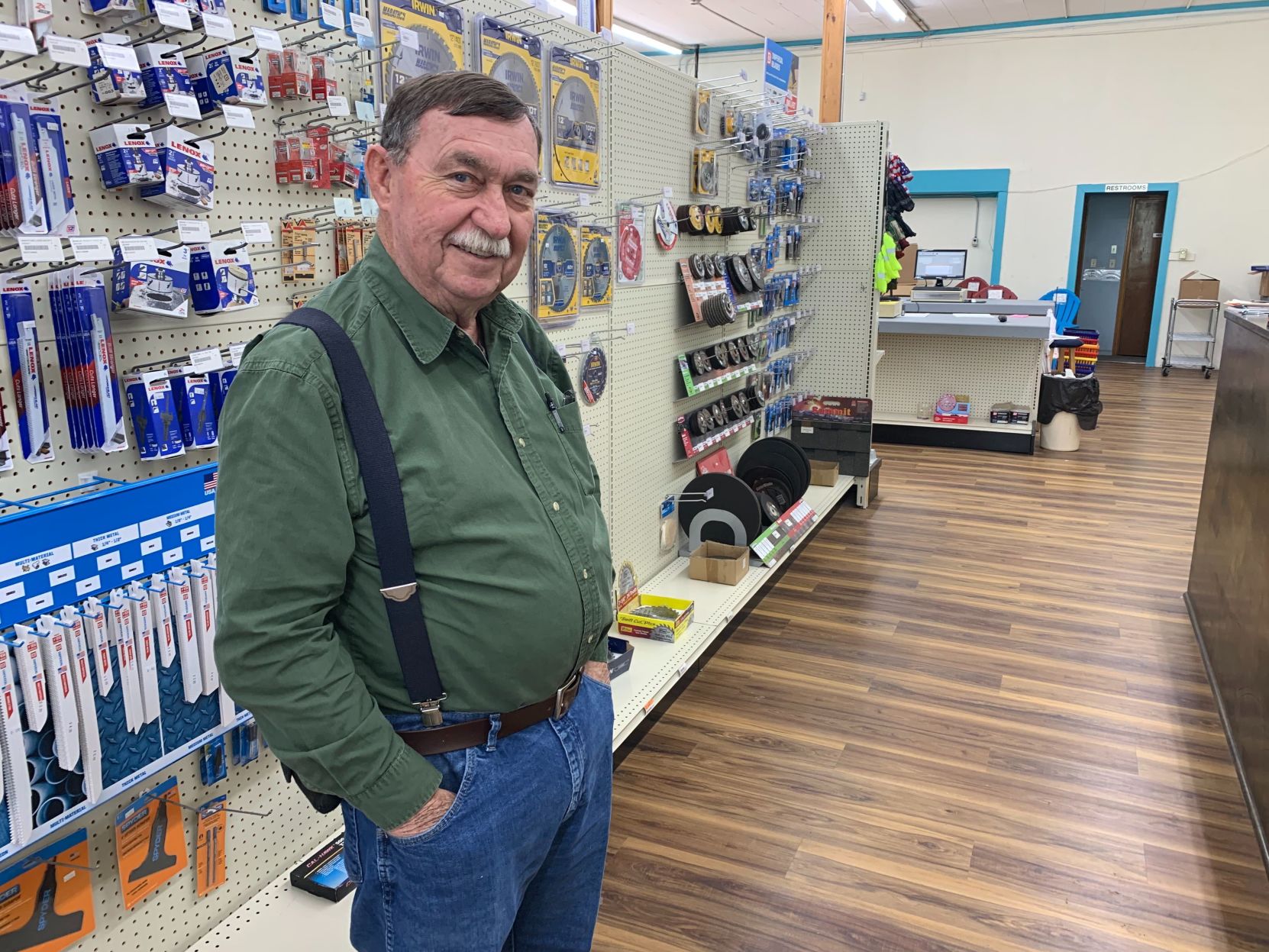 Charlie Broadway, owner of Summerton Hardware